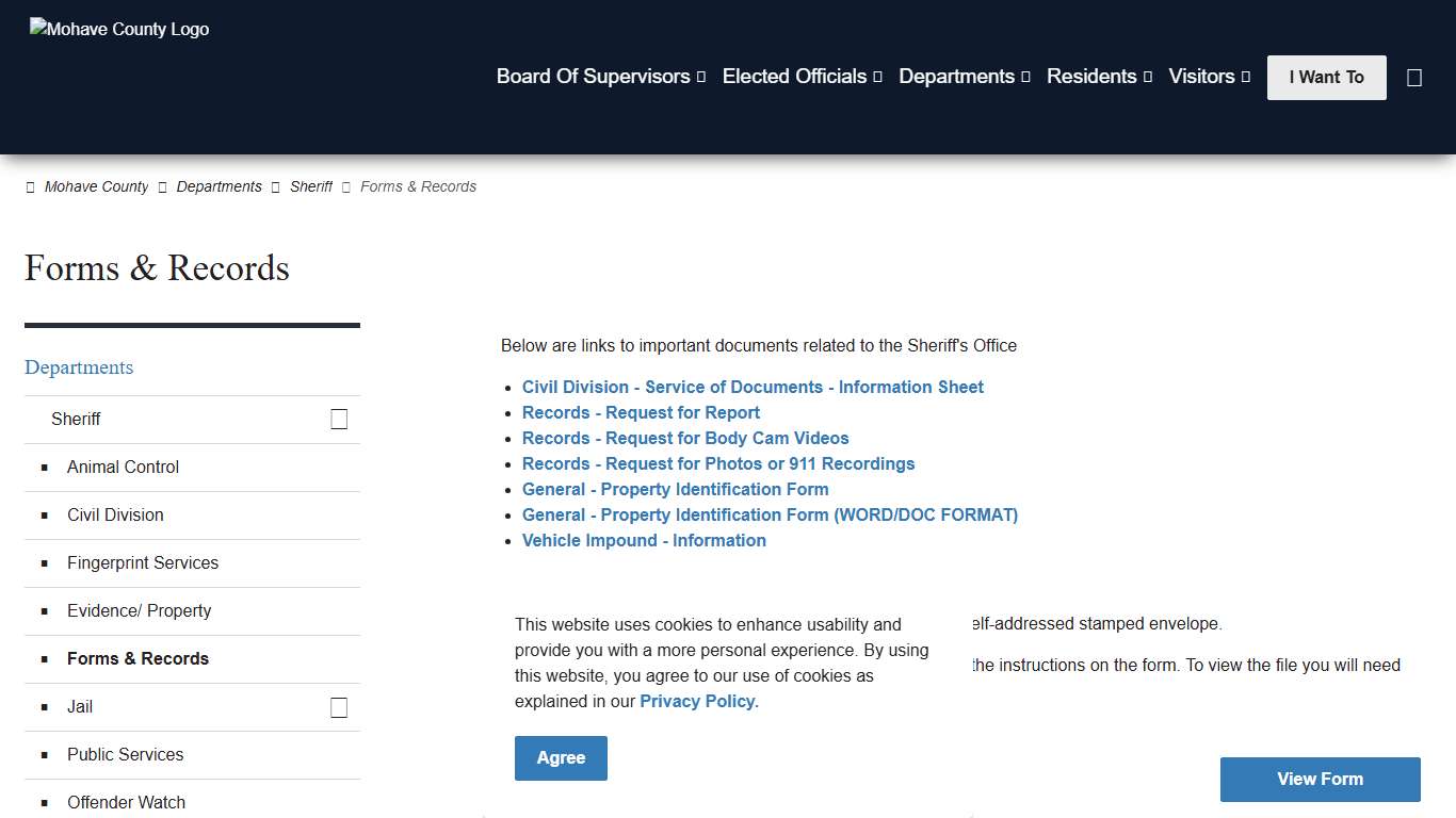 Forms & Records Mohave County